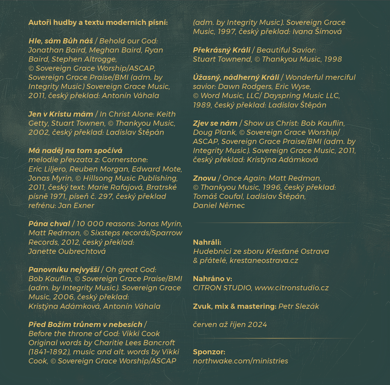 Pána Chval CD - Obrázek 3