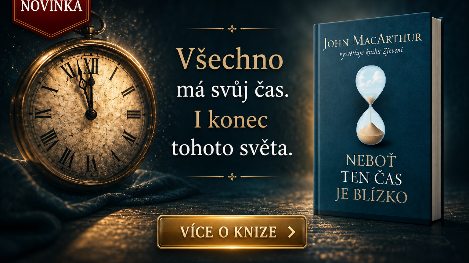 Banner NEBOŤ TEN ČAS JE BLÍZKO - JOHN MACARTHUR